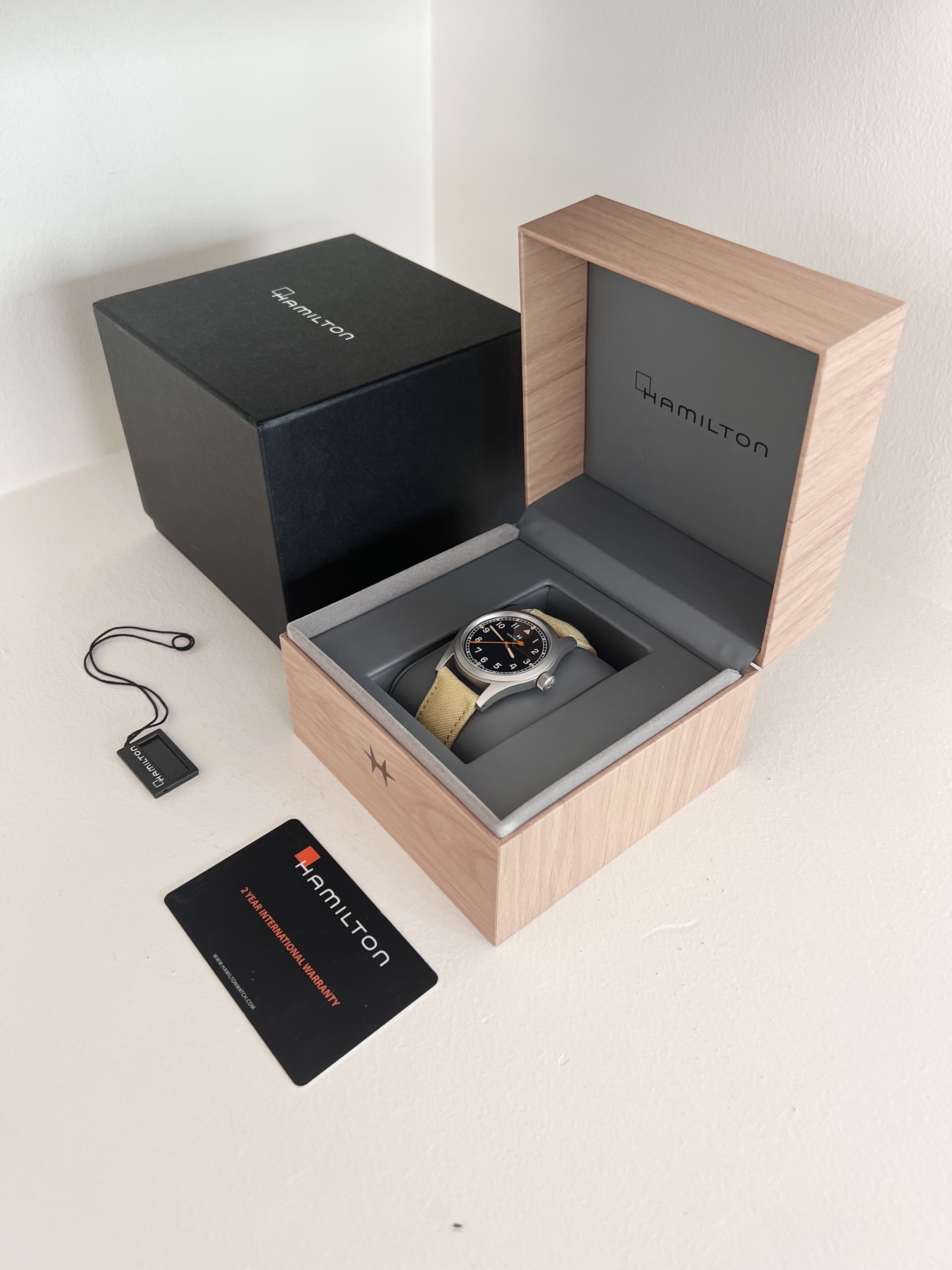 Hamilton watch sale box